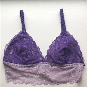 Purple lace Bralette